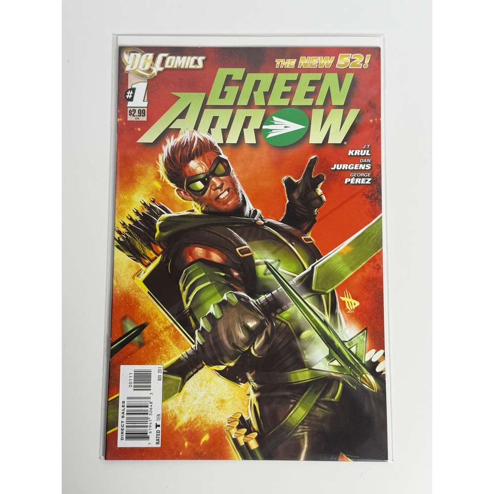 Green Arrow 1 DC Comics 2011 The New 52 J.T. Krul Dan Jurgens George Perez Comic